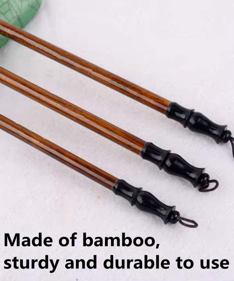 Befiy Chinese Calligraphy Brush, Writing Drawing Watercolor Ink Brushes Hubi Paintingâ€‚Kanji Sumiâ€‚Wolf Bamboo Brushes Set for Professional Beginner (Green) - Image 3